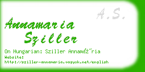 annamaria sziller business card
